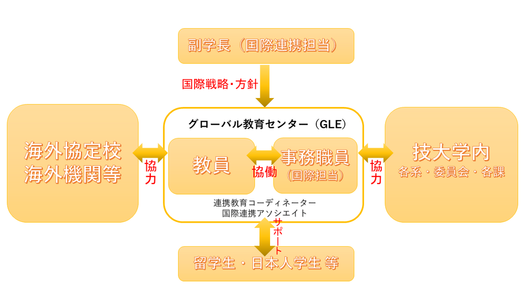 グローバル教育センター（GLE）組織図