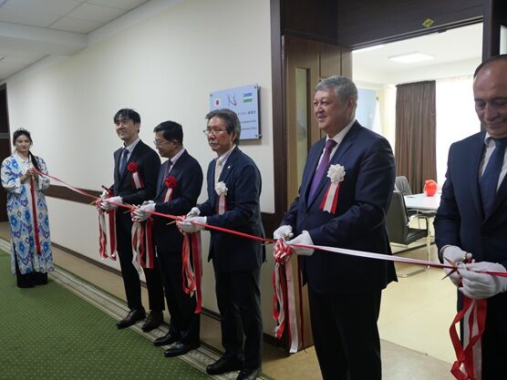 The ribbon-cutting ceremony