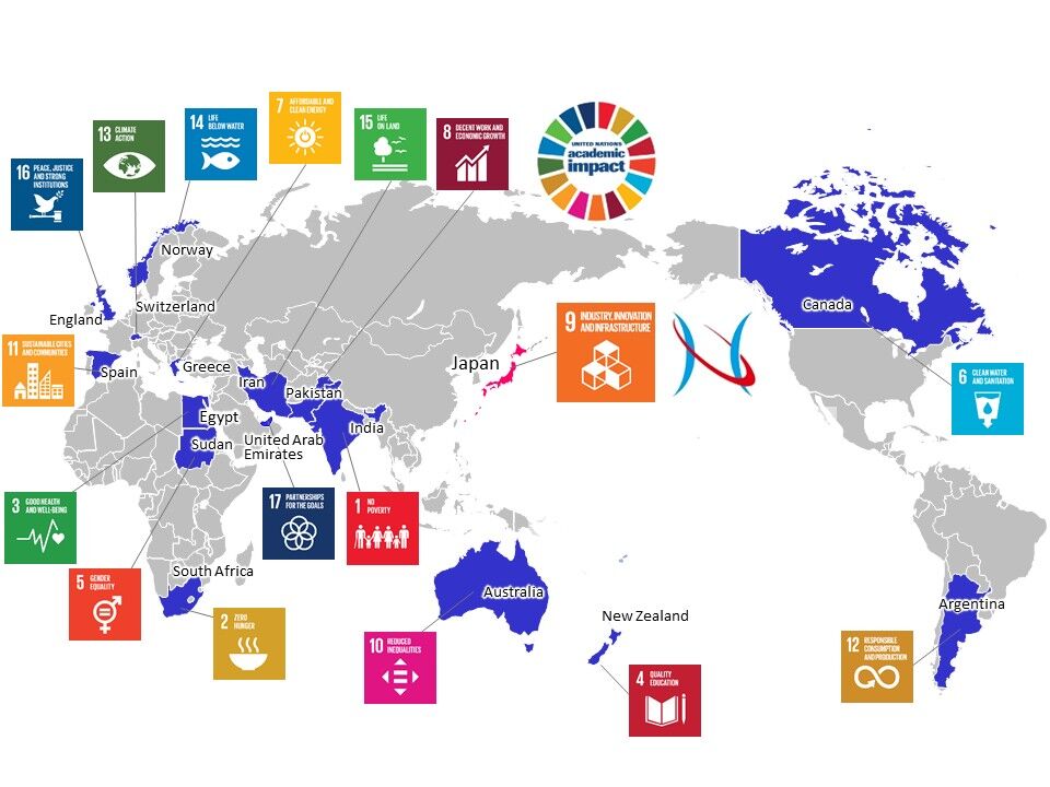First Term of Map of 17 Countries for SDG Hub University
