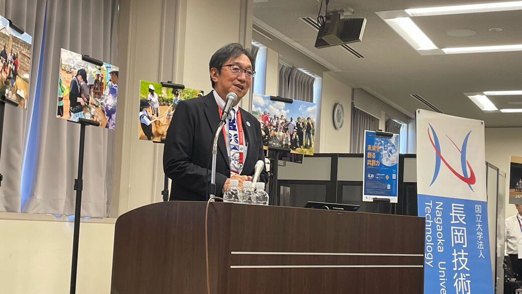 JICA 中村俊之理事長特別補佐による開会の挨拶