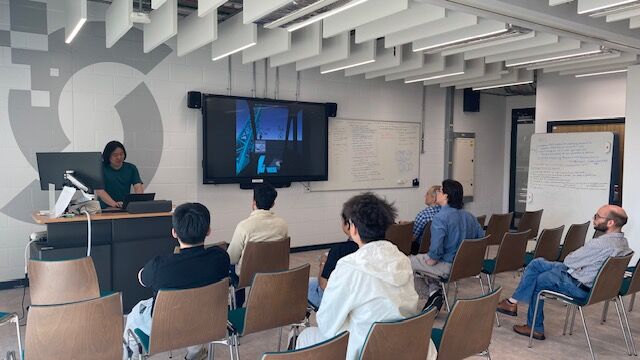 バーチャル上でのリアルタイムなクレーン操作体験