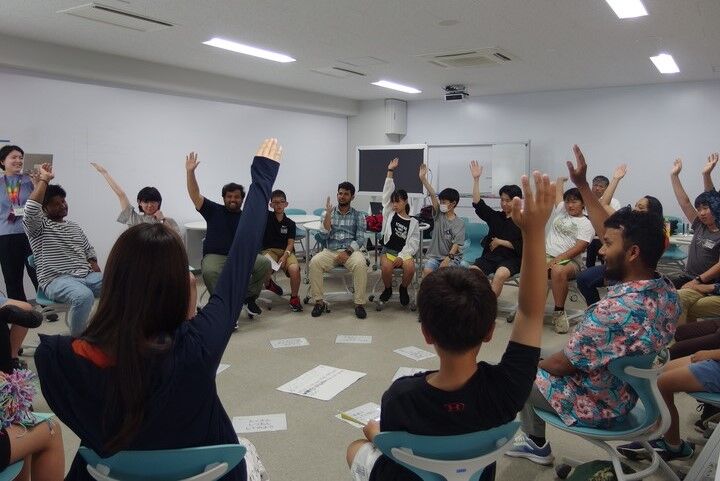 学生SDGsプロモーターと児童による「SDGsに関するp4c(探究の対話)」を実施