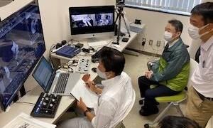 遠隔操作の様子