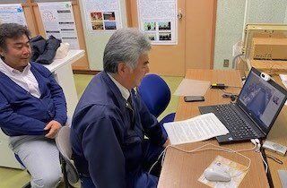 鹿児島県長島町での接続テストの様子