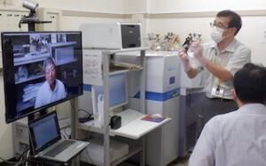 完全遠隔操作の実証実験の様子