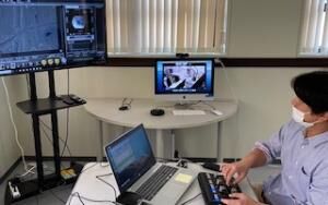 函館高専と長岡技科大での接続テストの様子