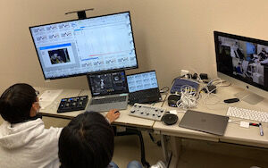 完全遠隔操作の実証実験の様子