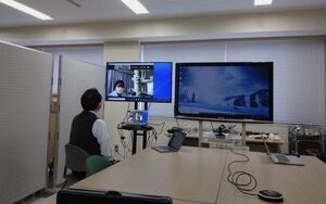 遠隔操作の実証実験の様子2