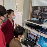 遠隔操作の実証実験の様子1