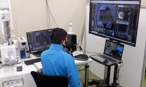 完全遠隔操作の実証実験の様子