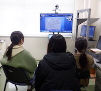 センター見学、現地利用の様子2