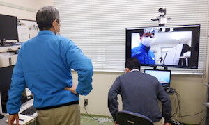 函館高専と長岡技科大での接続の様子1