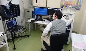 機器の遠隔操作システムを活用した講義の様子1
