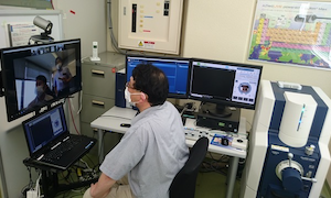 接続テストの様子