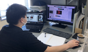 遠隔でのデータ管理の様子1