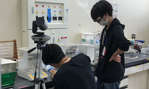 オープンハウスでの遠隔講義の様子1