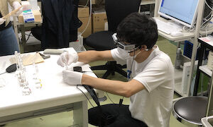 オープンハウスでの遠隔講義の様子1