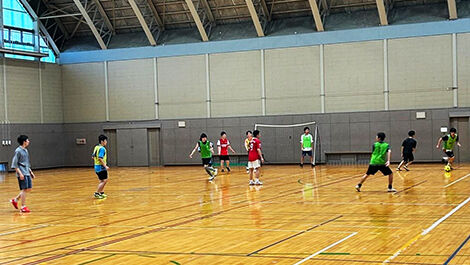 フットサルサークルの活動の様子